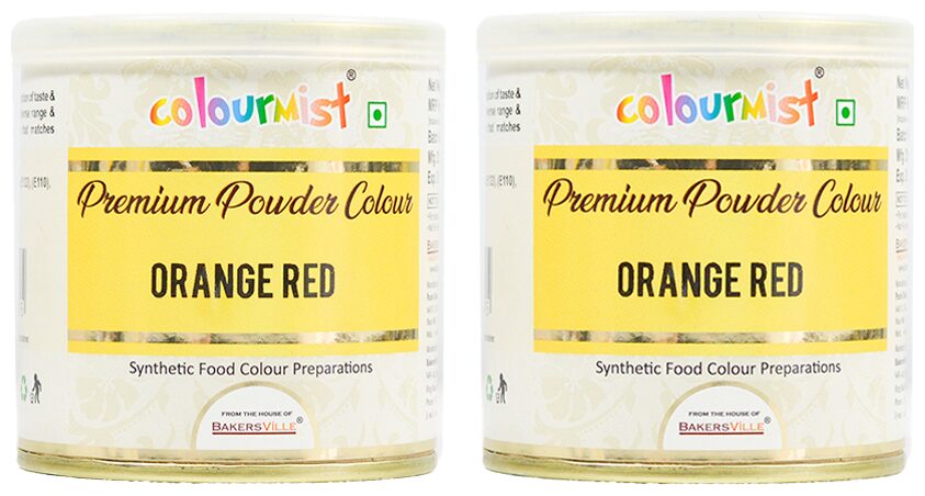 

Colourmist Premium Powder Colours Orange Red 100 g (Pack of 2)