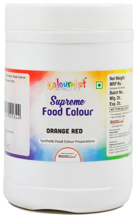 

Colourmist Supreme Food Colour Orange Red 500g