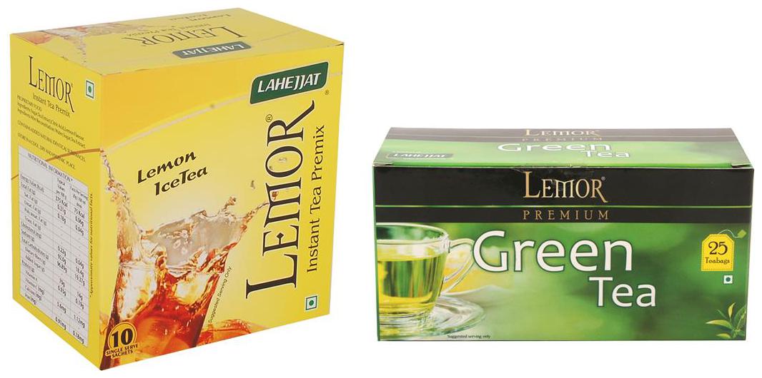 

Combo Pack of Lemor Lemon flavoured Instant Ice Tea (10 sachet pack) and Pure Green Tea 25 Tea Bag
