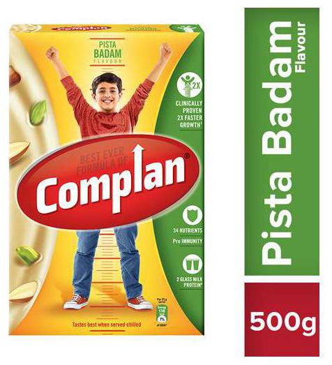 

Complan Growth Drink Mix - Pista Badam Flavour 500 g