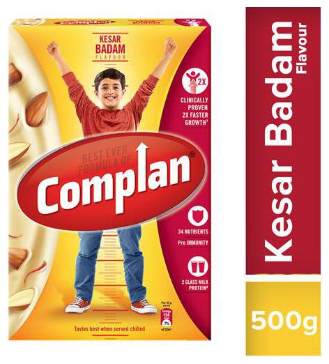 

Complan Growth Drink Mix - Kesar Badam Flavour 500 g