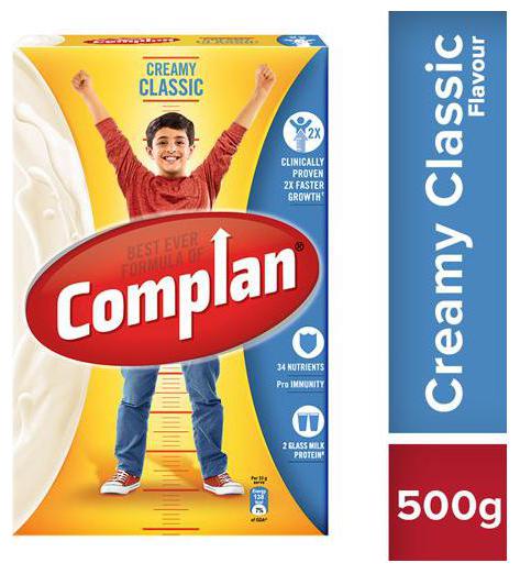 

Complan Growth Drink Mix - Creamy Classic Flavour 500 g