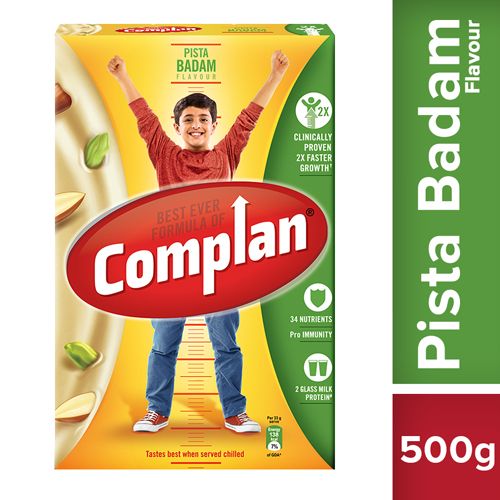 

Complan Growth Drink Mix - Pista Badam Flavour 500 gm