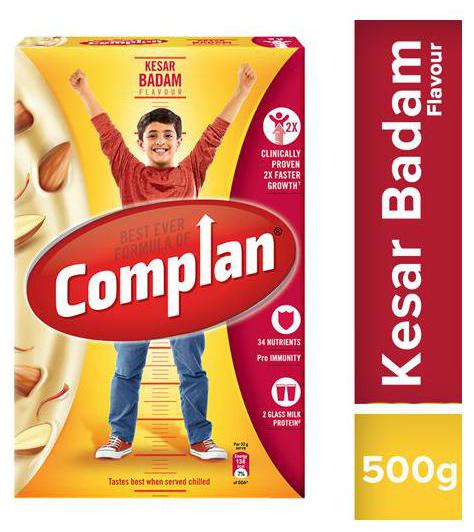 

Complan Growth Drink Mix - Kesar Badam Flavour 500 g