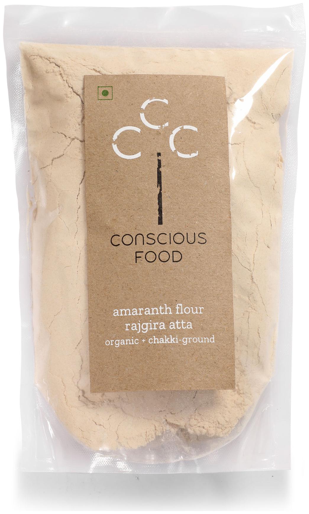 

Conscious Food Organic Amaranth Flour (Rajgira Atta) 500g (Pack Of 2)