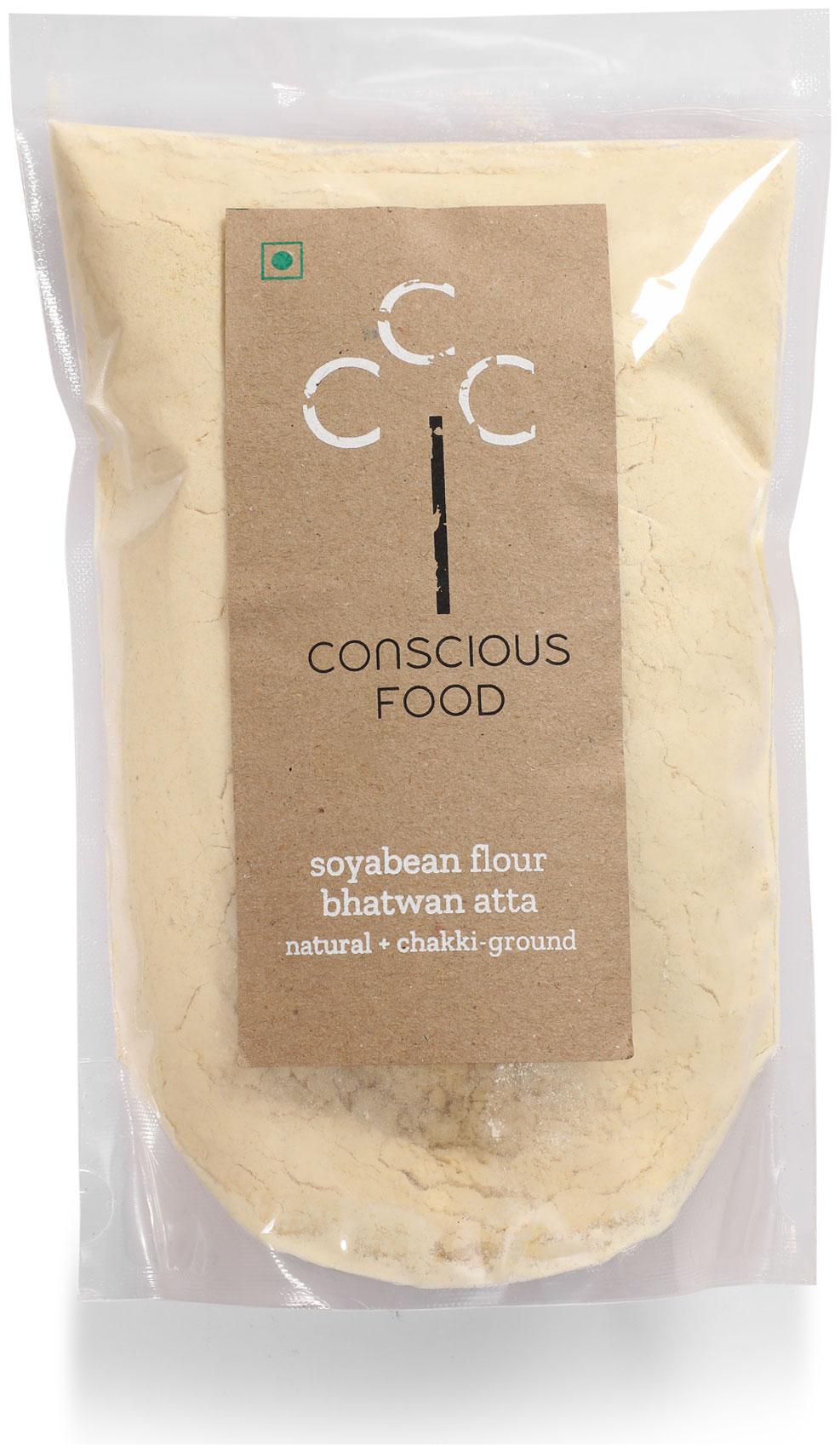 

Conscious Food Soyabean Flour 500g (Pack of 2)