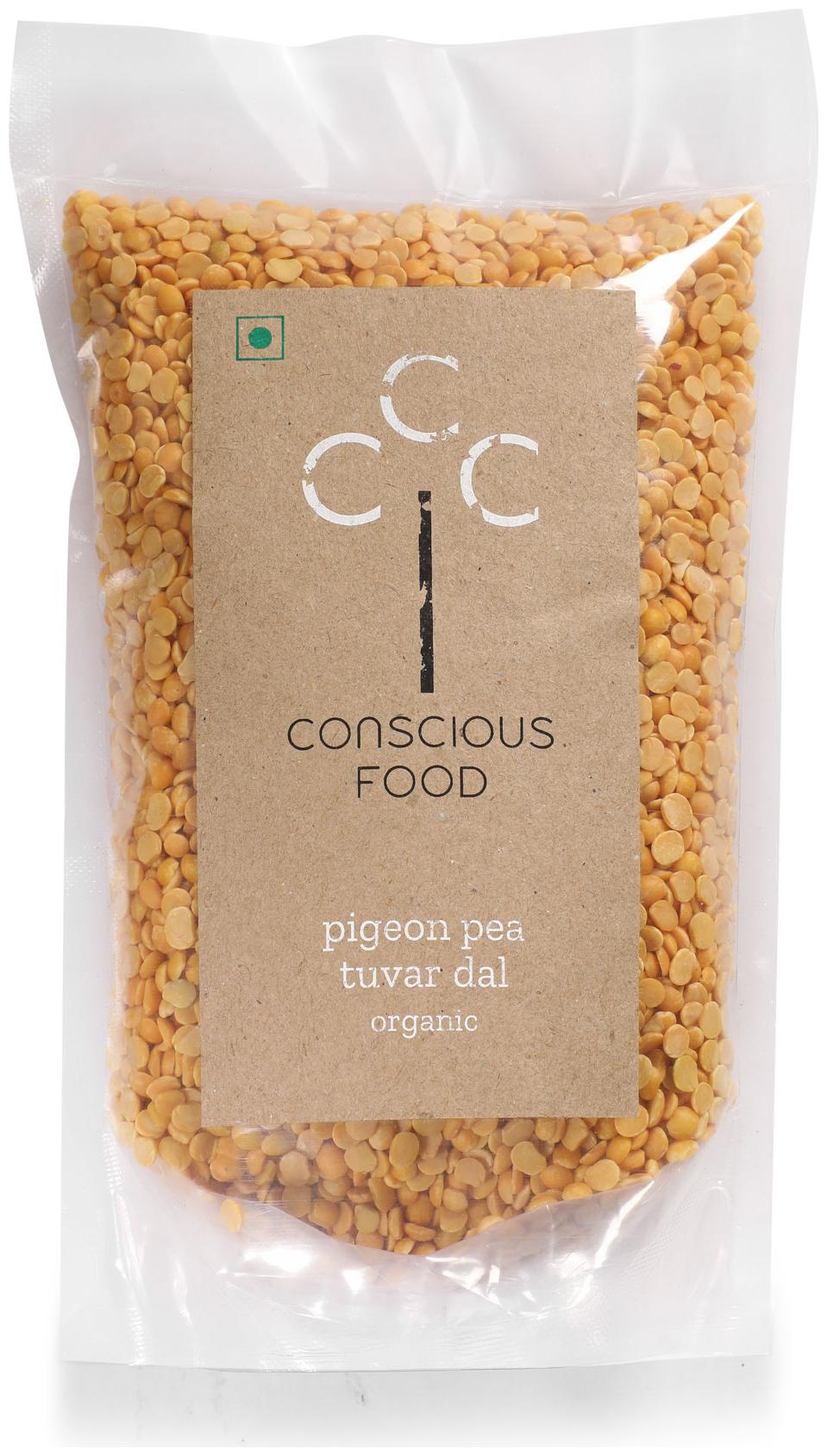 

Conscious Food Organic Pigeon Pea (Tuvar Dal) 500 g (Pack of 2)