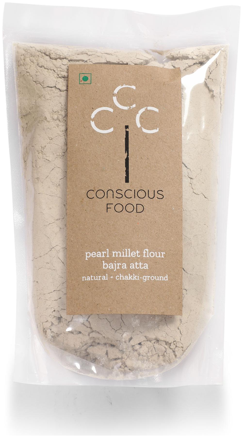 

Conscious Food Organic Pearl Millet Flour (Bajra Atta) 500g (Pack Of 3)