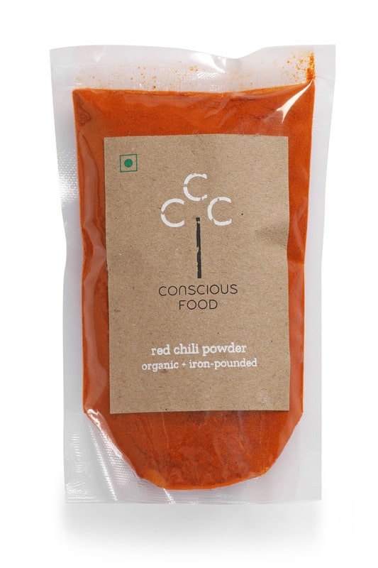 

Conscious Food Red Chilli Powder 100 g (Pack of 4) 100 Pure No Additive No Colour Added