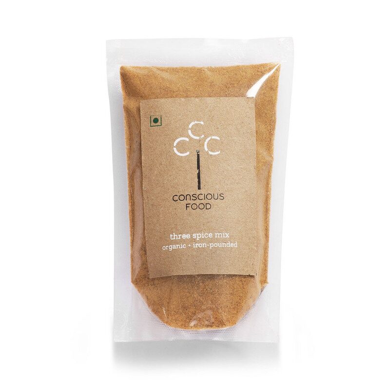 

Conscious Food 3 Spice Mix - Dhania Jeera Dalchini Powder 100 g (Pack of 2)