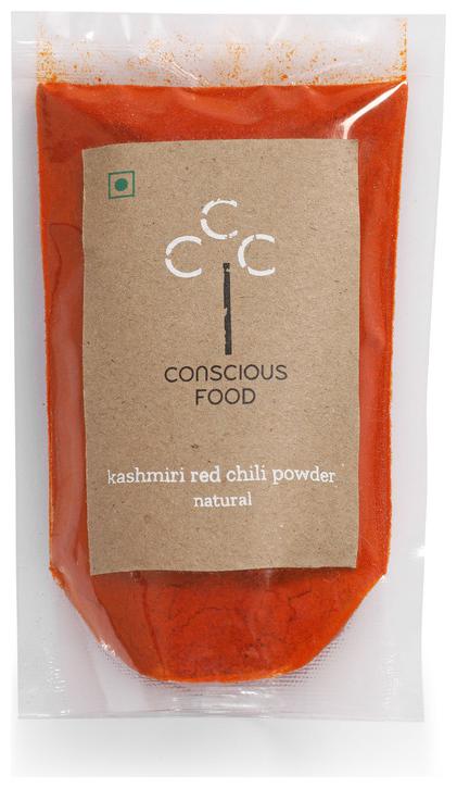 

Conscious Food Kashmiri Red Chilli Powde 100 g (Pack of 3) 100 Natural