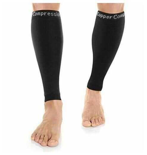 

Copper Compression Recovery Calf Sleeves - Shin Splint Leg Sleeves Medium