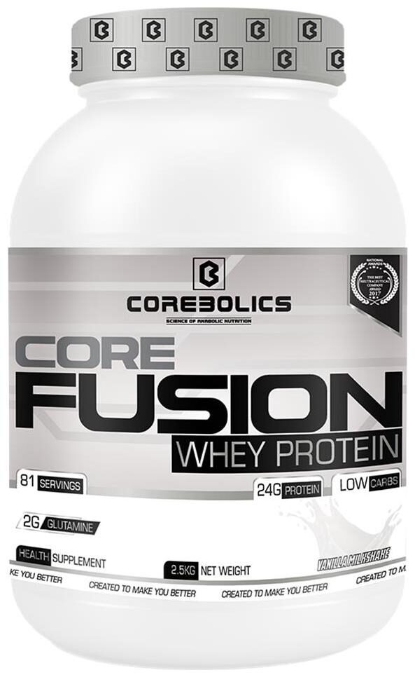 

Corebolics Core Fusion Pure Whey Protein 5 5 Lbs (Vanila Milkshake)