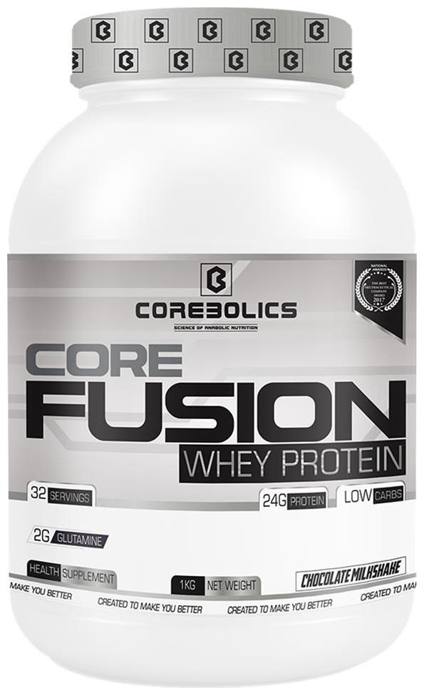 

Corebolics Core Fusion Pure Whey Protein 1kg (2 2lbs) (Chocolate Milkshake)