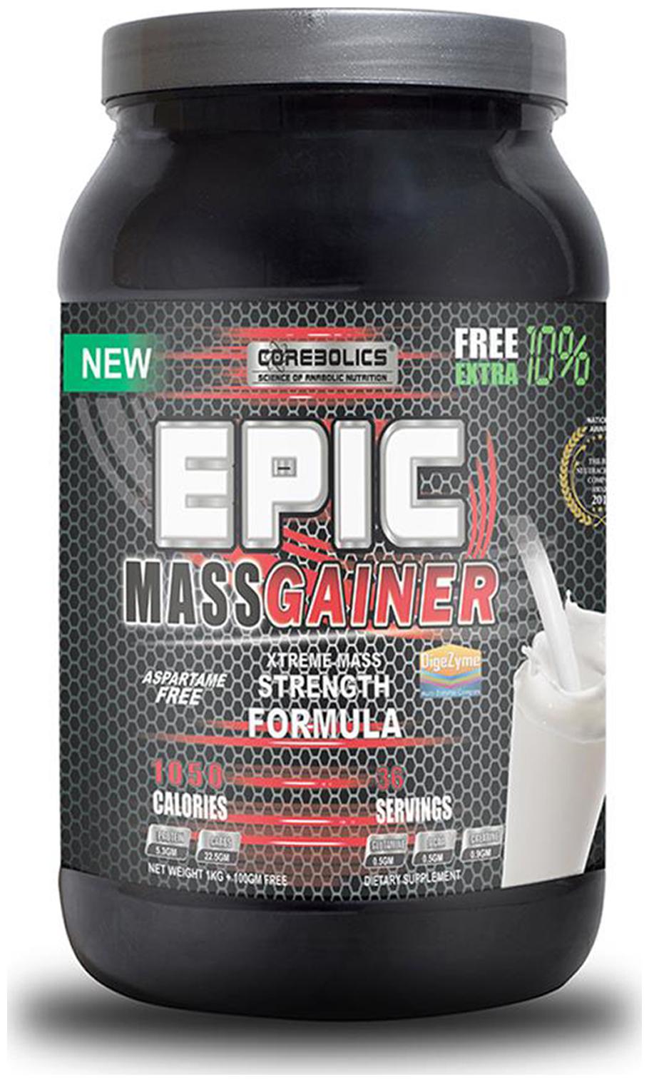

Corebolics Epic Mass Gainer 1kg (Strawberry Ice-Cream)