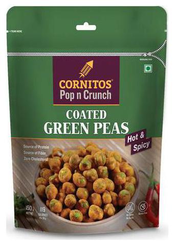 

Cornitos Coated Green Peas Hot Spicy 150 g