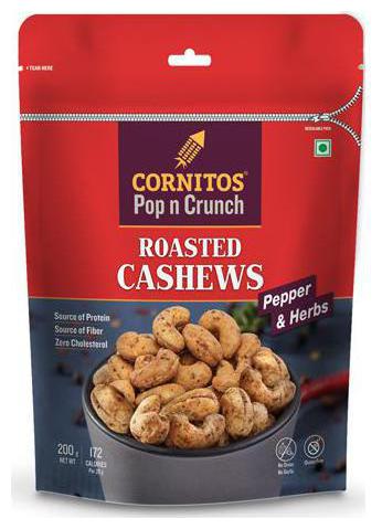 

Cornitos Roasted Cashews Pepper Herbs 200 g