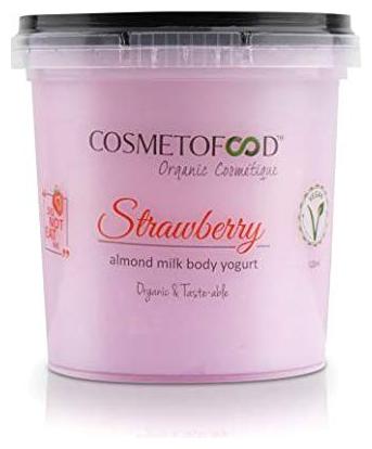

Cosmetofood Organic Strawberry Non-Greasy Body Yogurt Moisturizer For Combination Skin With Fast Absorbing (125 ml)