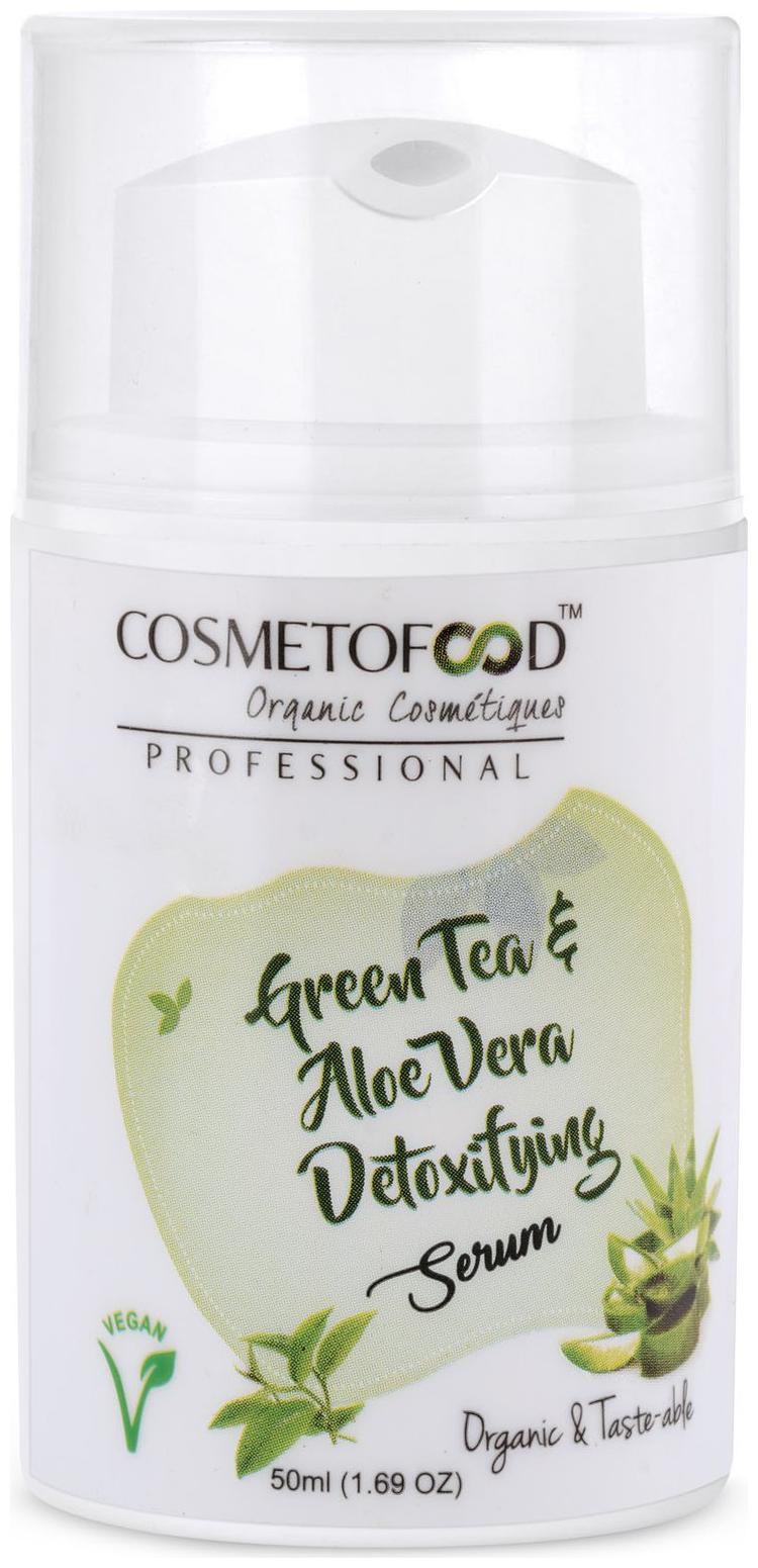 

Cosmetofood Professional Green Tea Aloe Vera Detoxifying Face Serum (50 ml)