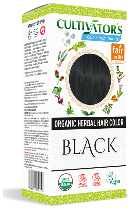 

Cultivator s Organic Herbal Hair Color Black