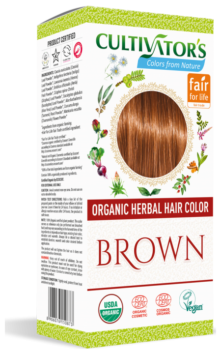 

Cultivator s Organic Herbal Hair Color Brown