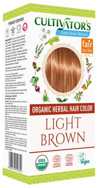 

Cultivator s Organic Herbal Hair Color Light Brown