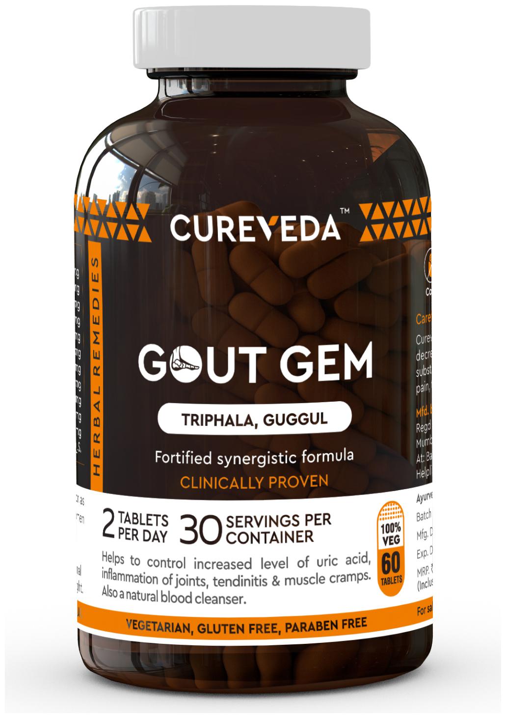 

Cureveda Gout Gem (60 Tablets)