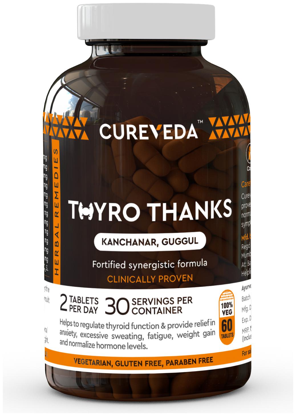 

CurevedaTM Thyro Thanks (60 Tablets)