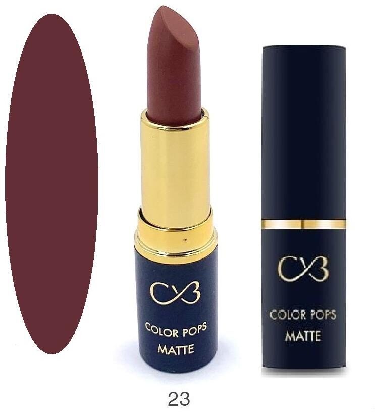 

CVB Matte Lipsticks 3 g Shade 23 (Pack of 1) Brown