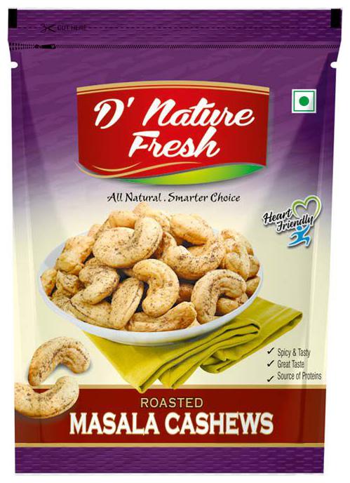 

D Nature Fresh Roasted Masala Cashew With Black Pepper 250 g Pack Of 1