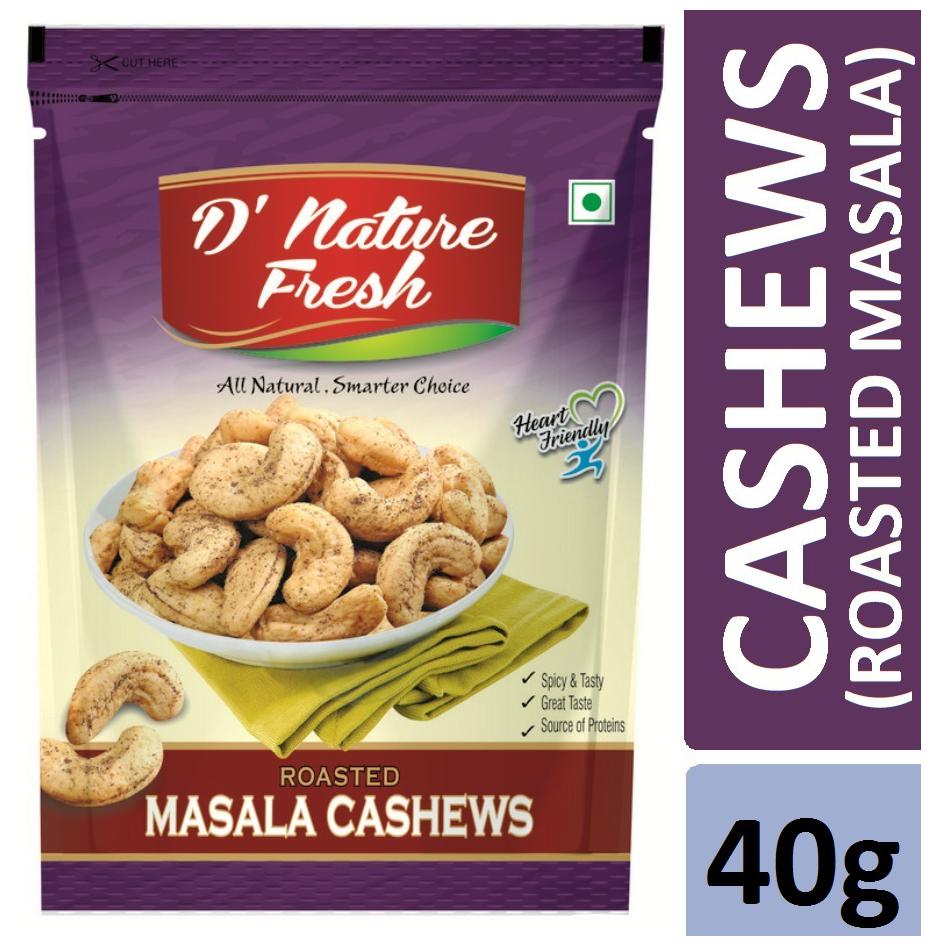 

D nature Fresh Roasted Tandoori Masala Cashews 40g