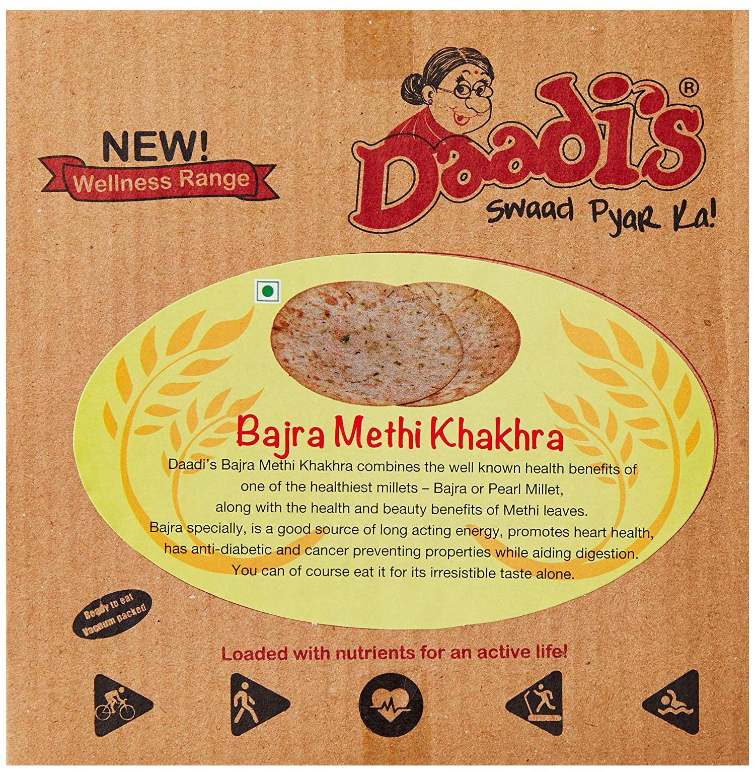

Daadis Khakhra - Bajra Methi 200 g