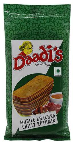 

Daadis Mobile Khakhra - Kothmir50g