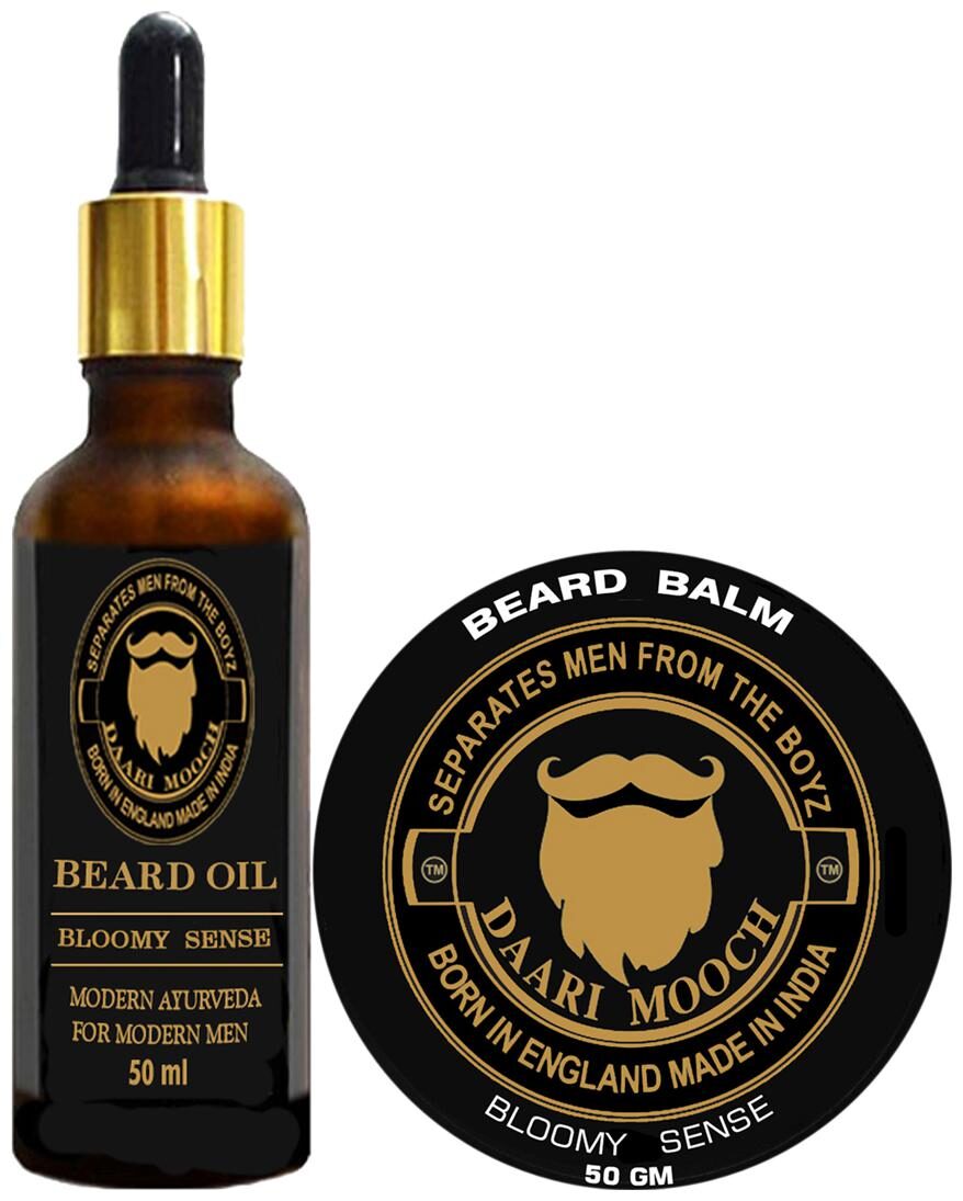 

DAARI MOOCH Beard Oil(50ml) Beard Balm(50g) (Bloomy) (Pack of 2)
