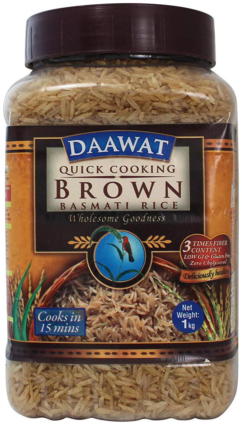 

Daawat Basmati Rice - Brown (Quick Cooking) 1 kg