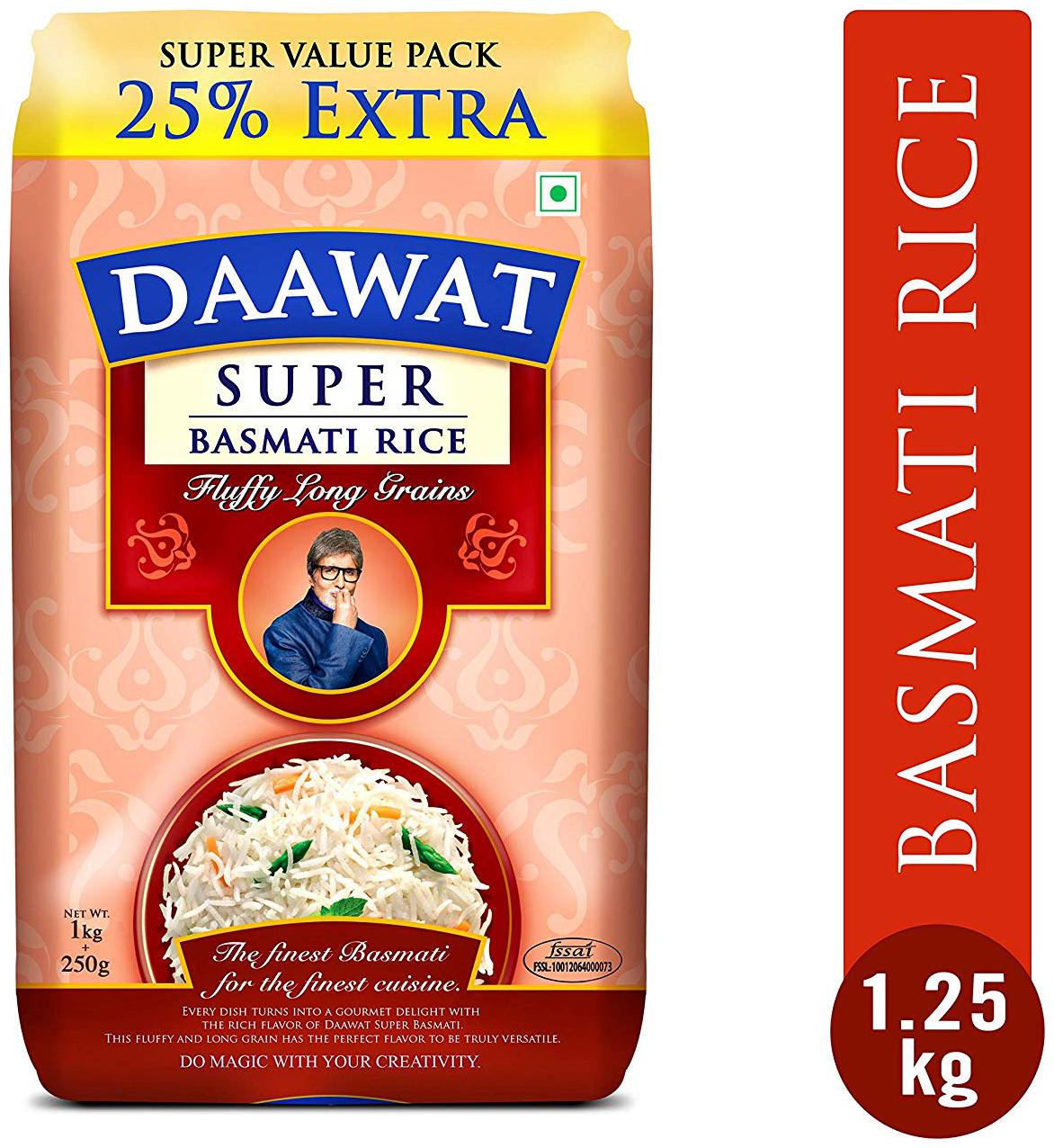 

Daawat Basmati Rice - Super 1 kg