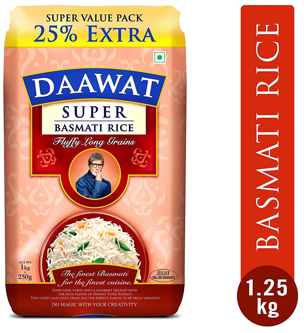 

Daawat Basmati Rice - Super 1 kg