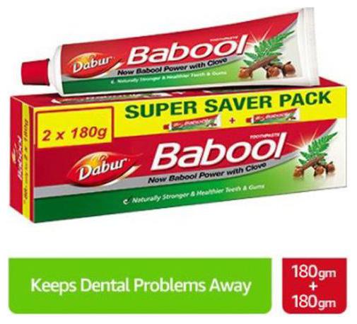 

Dabur Babool Toothpaste Strong Teeth Healthy Gums 180 g