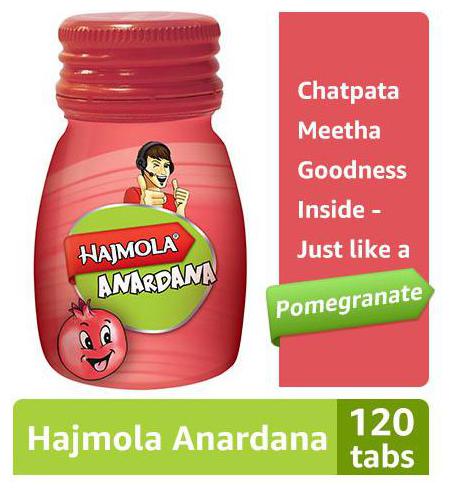 

Dabur Hajmola Anardana - Digestive Tablets 120 pcs