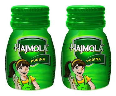 Dabur Hajmola 120 Tablet Pudina (Pack of 2)