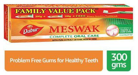 

Dabur Meswak Toothpaste With Toothbrush (Family Pack) 300 g