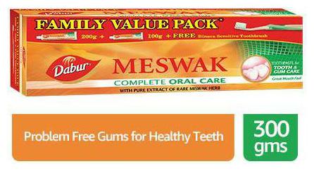 

Dabur Meswak Toothpaste With Toothbrush (Family Pack) 300 g