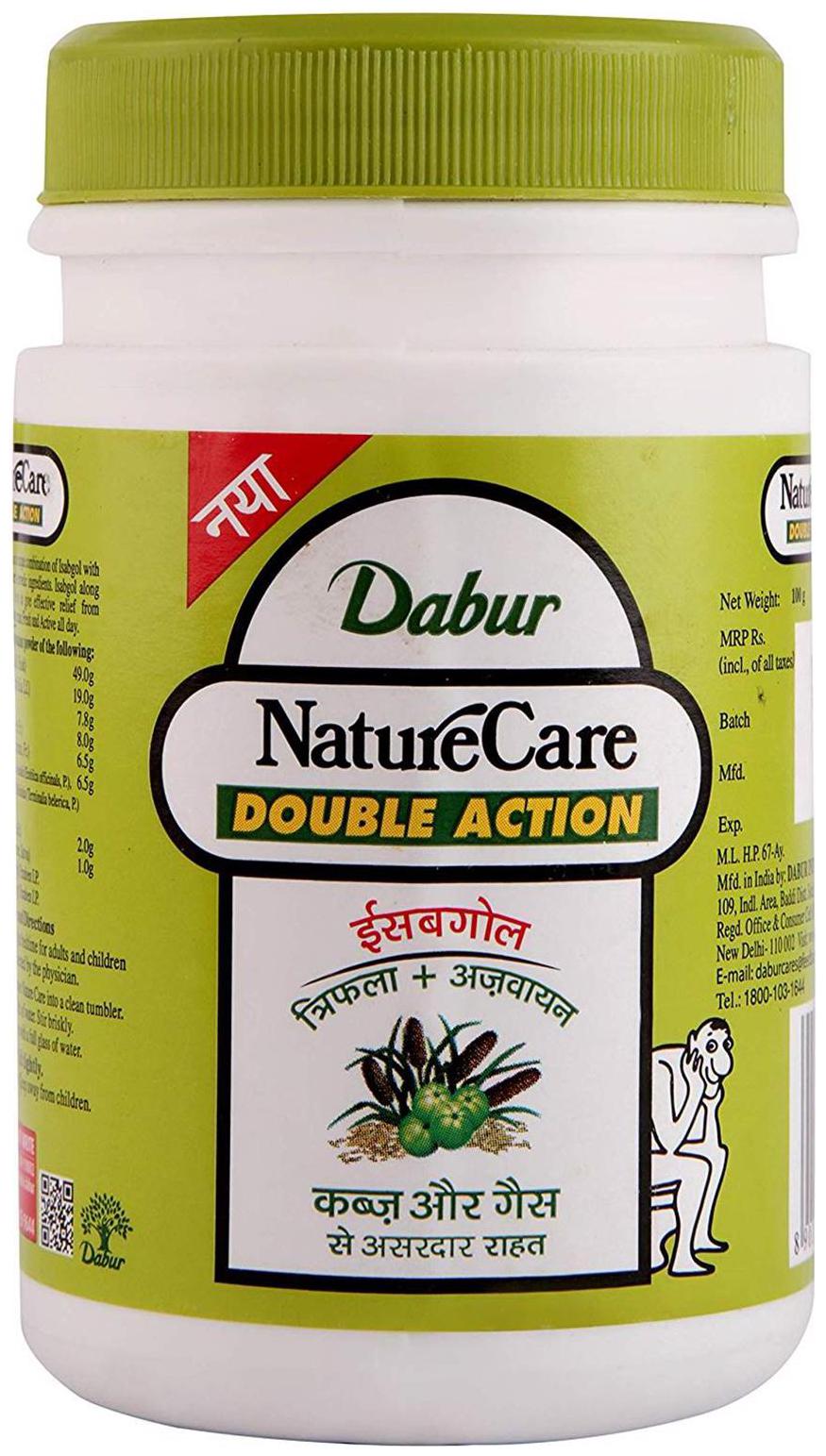 

Dabur Nature Care Isabgol - Double Action (Relief from Constipation) 100 g