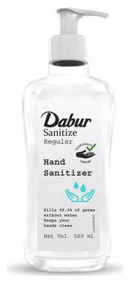 

Dabur Sanitize Hand Sanitizer - 60 Alcohol Based Sanitizer Regular 500ml