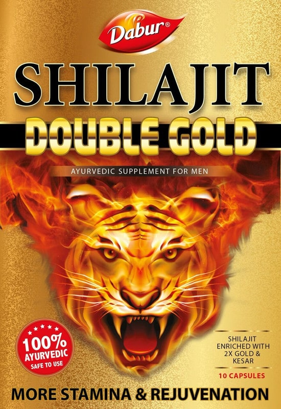 

Dabur Shilajit Double Gold Premium Ayurvedic Supplement for Men (10 Capsules )
