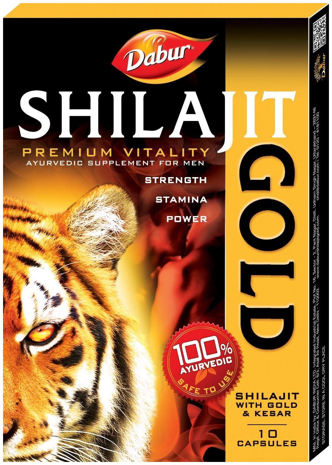 

Dabur Shilajit Gold Premium Ayurvedic Supplement for Men (10 Capsules )
