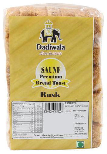 

Dadiwala Rusk - Saunf 300 g