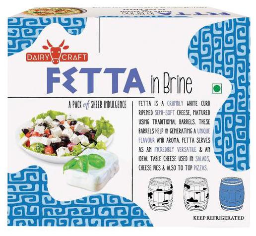

Dairy Craft Feta Cheese - In Brine 400 g