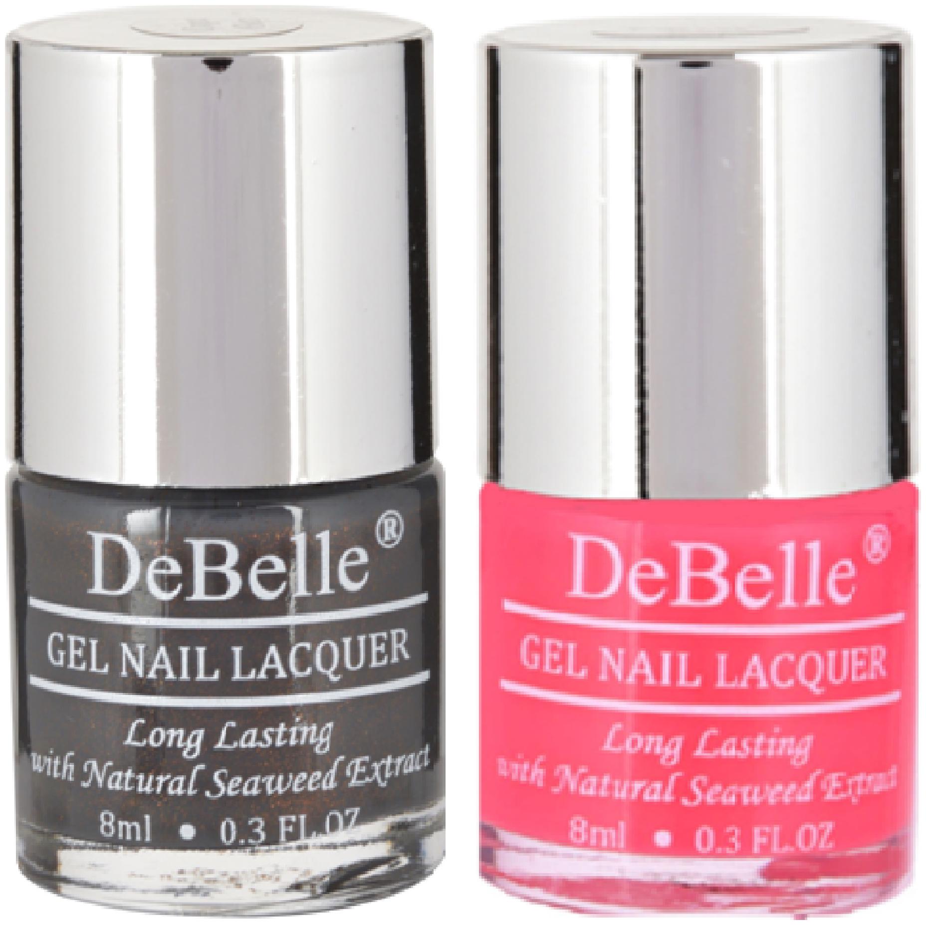 

DeBelle Gel Nail Lacquer Combo Pack of 2 Copper Glaze Fuschia Rose(16ml)