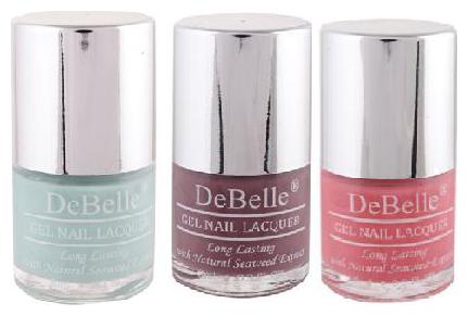 

DeBelle Gel Nail Polish Combo Pack of 3 MintAmour Majestique Mauve Miss Bliss(24ml)
